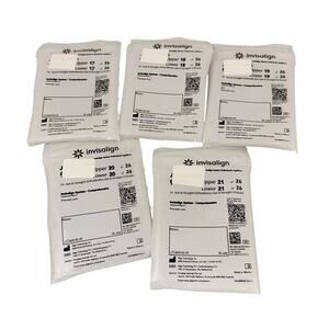 5 INVISALIGN Teeth Aligners Clear Braces Retainers, Arts & Craft Projects Only